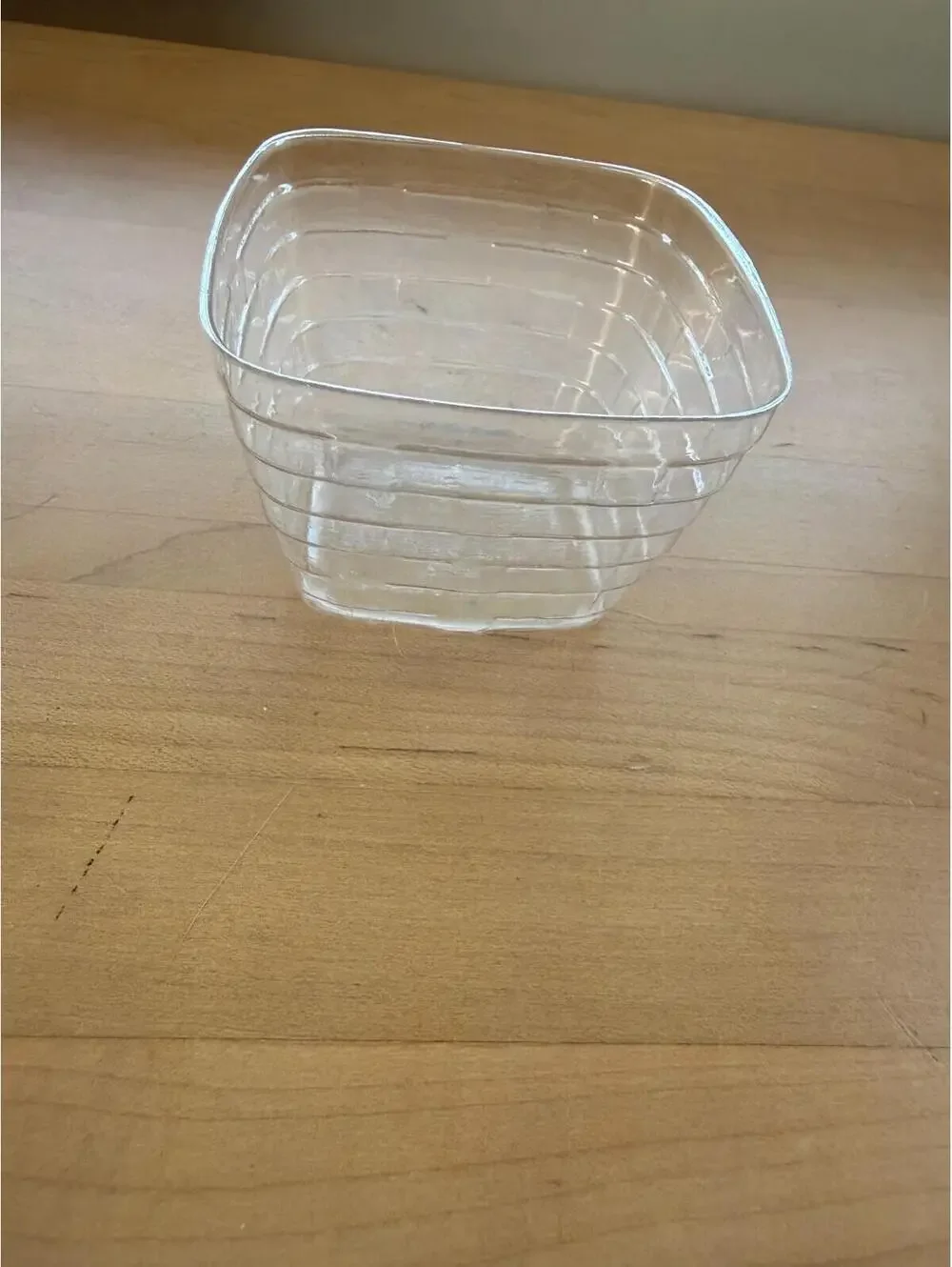 Longaberger Basket Clear Plastic Protector Lots of Luck 49018 4.25L x 4.25W x 3H